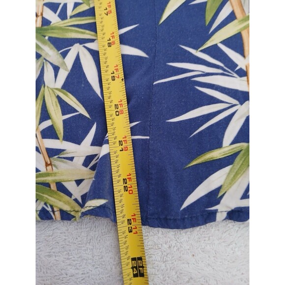 Set 2 Vintage Womens Hawaiian Shirt Bishop St Apparel Blue Green Medium Trópical - Picture 7 of 16